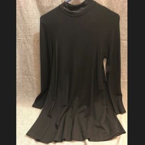 🖤MOCKNECK LONG-SLEEVE🖤FLARED MINI MINI🖤